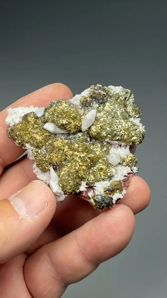 Pyrite with Calcite - image 2