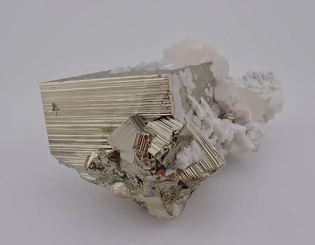 Pyrite with Calcite image
