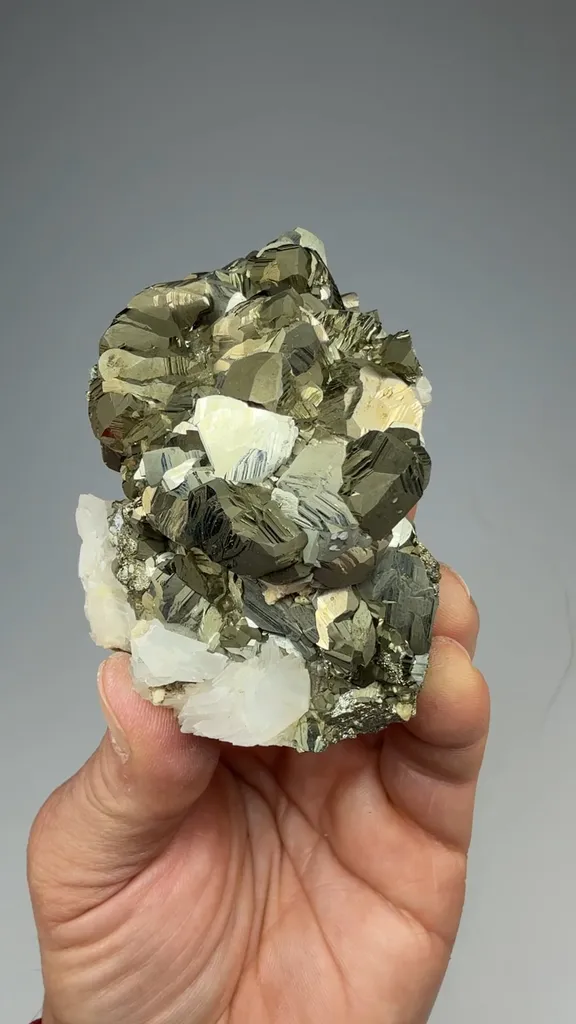 Pyrite with Calcite - image 2