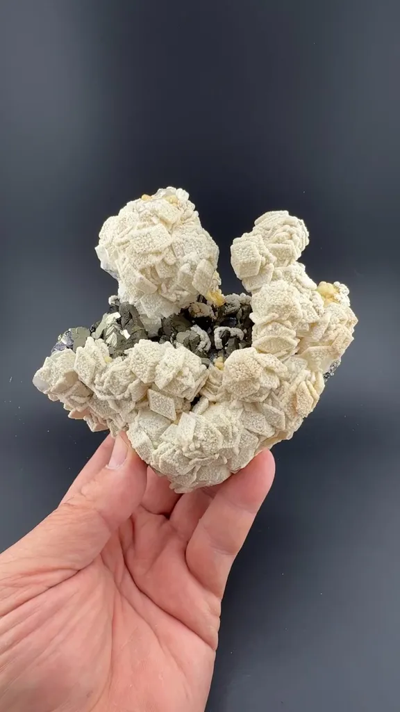 Pyrite with Calcite, Dolomite image