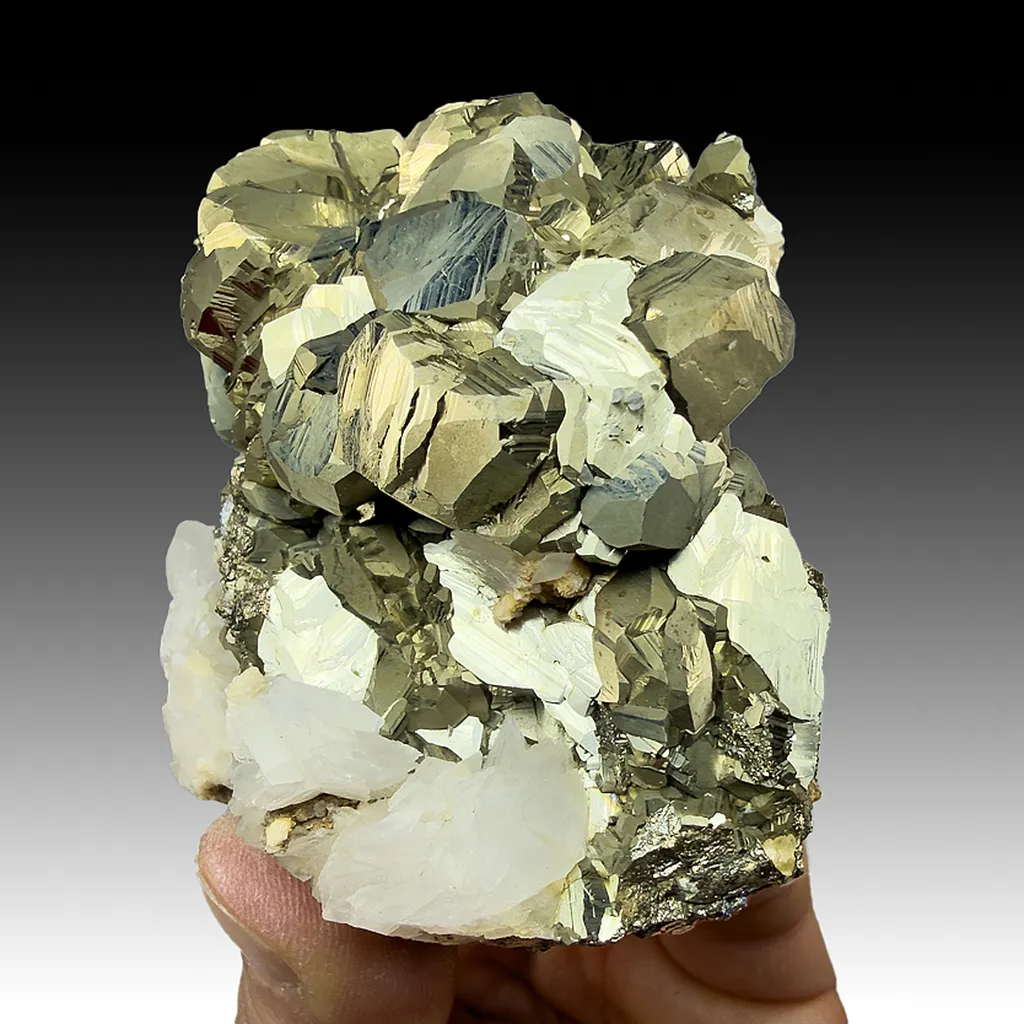 Pyrite with Calcite image