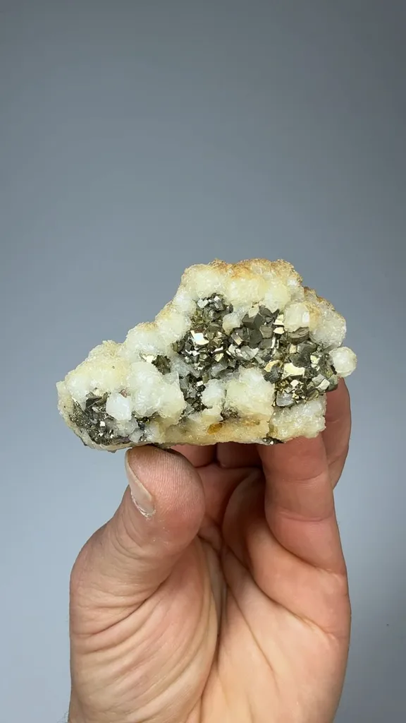Pyrite with Calcite image