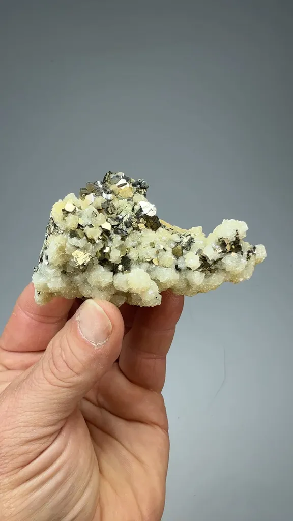 Pyrite with Calcite image