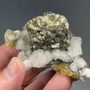 Pyrite with Calcite, Fluorite - image 2