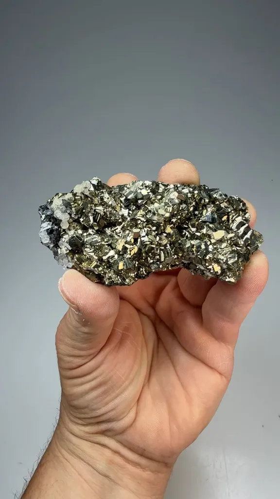 Pyrite with Calcite, Galena image