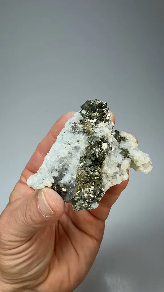 Pyrite with Calcite, Quartz - image 2