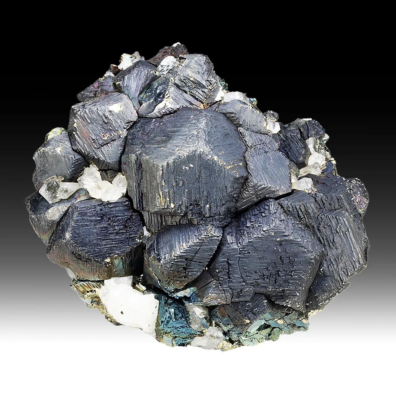 Pyrite with Chalcocite, Quartz - image 1