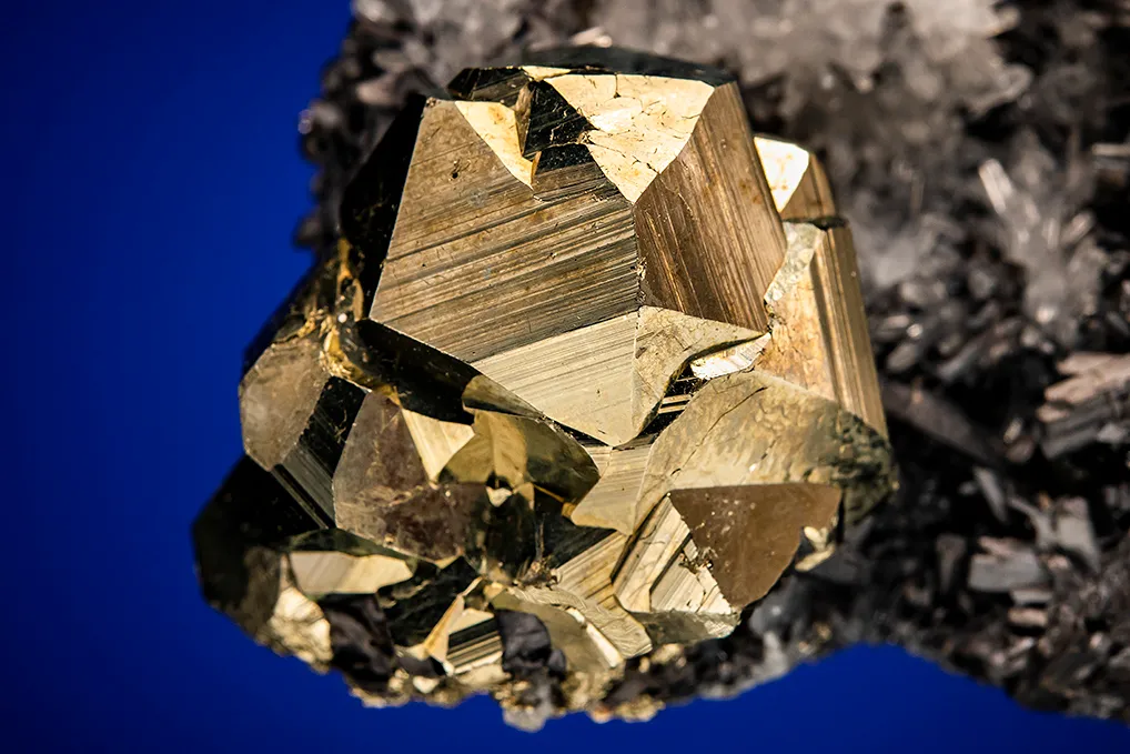 Pyrite with Enargite on Quartz - image 2