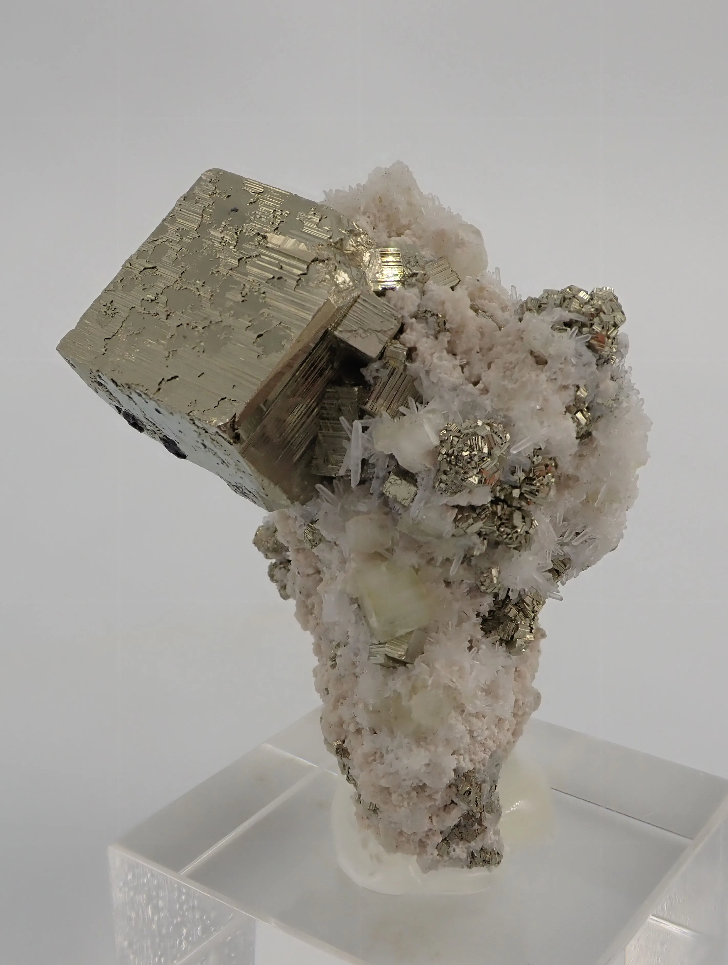 Pyrite with Fluorapatites - image 1