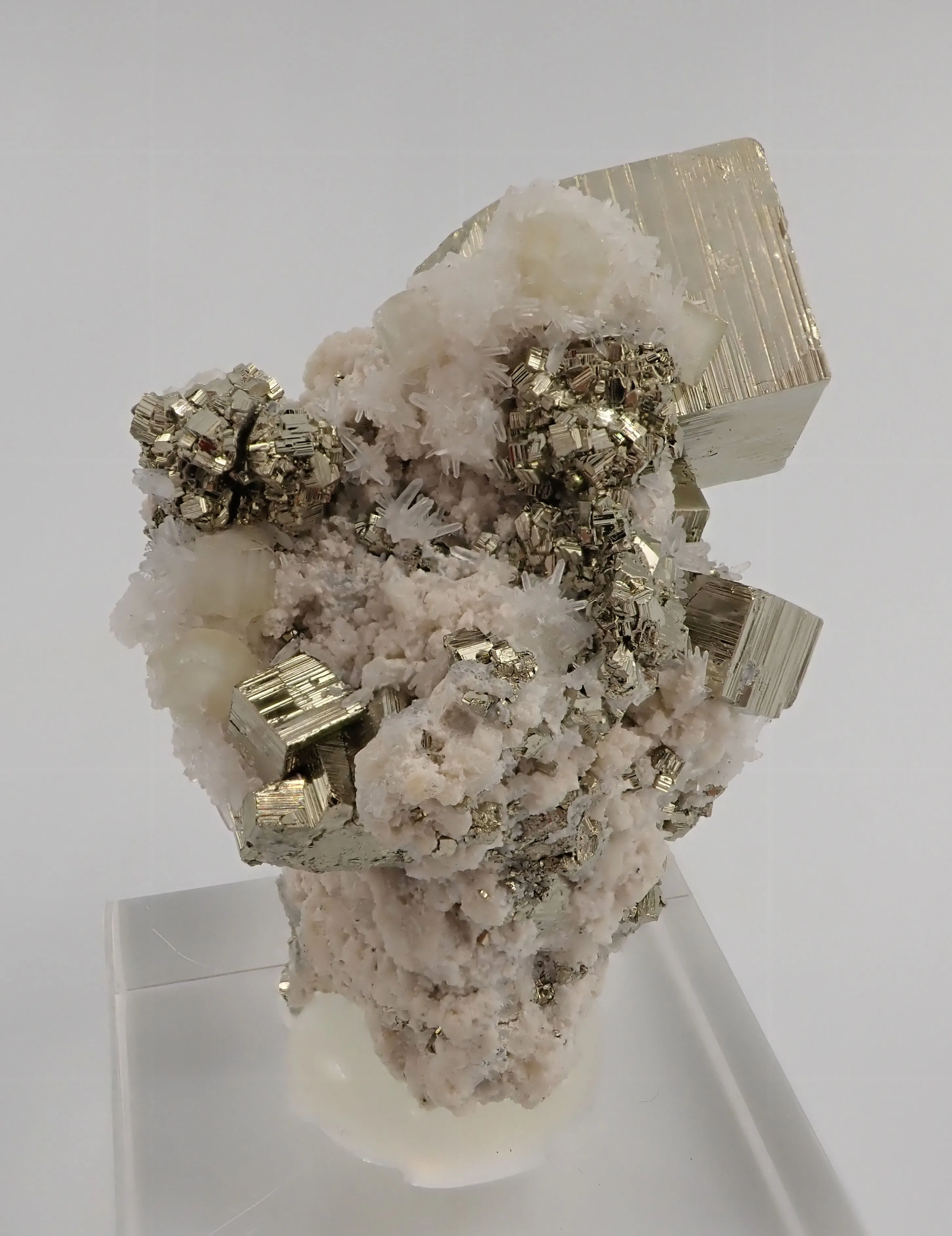 Pyrite with Fluorapatites - image 2