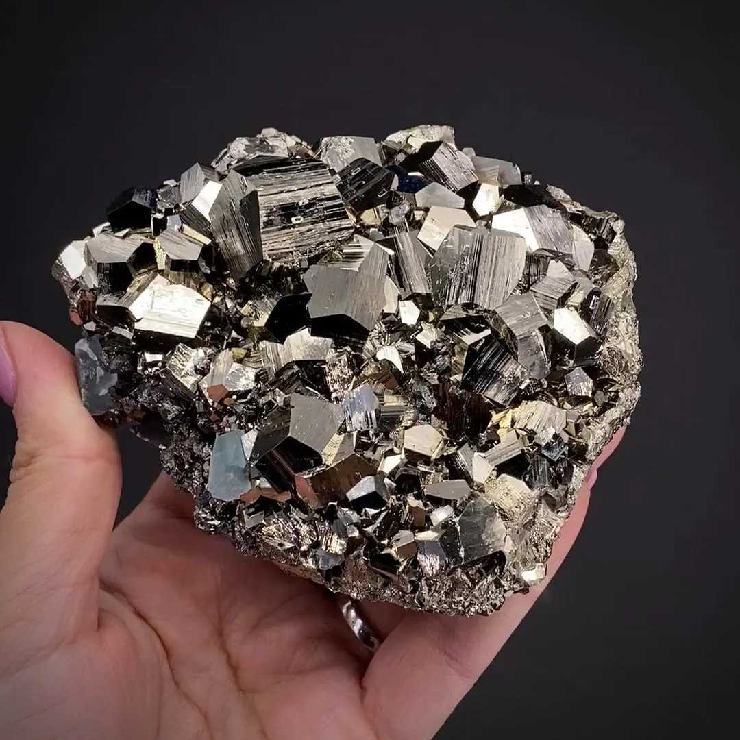 Pyrite with Fluorite - image 1