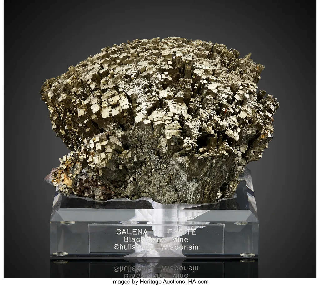 Pyrite with Galena image