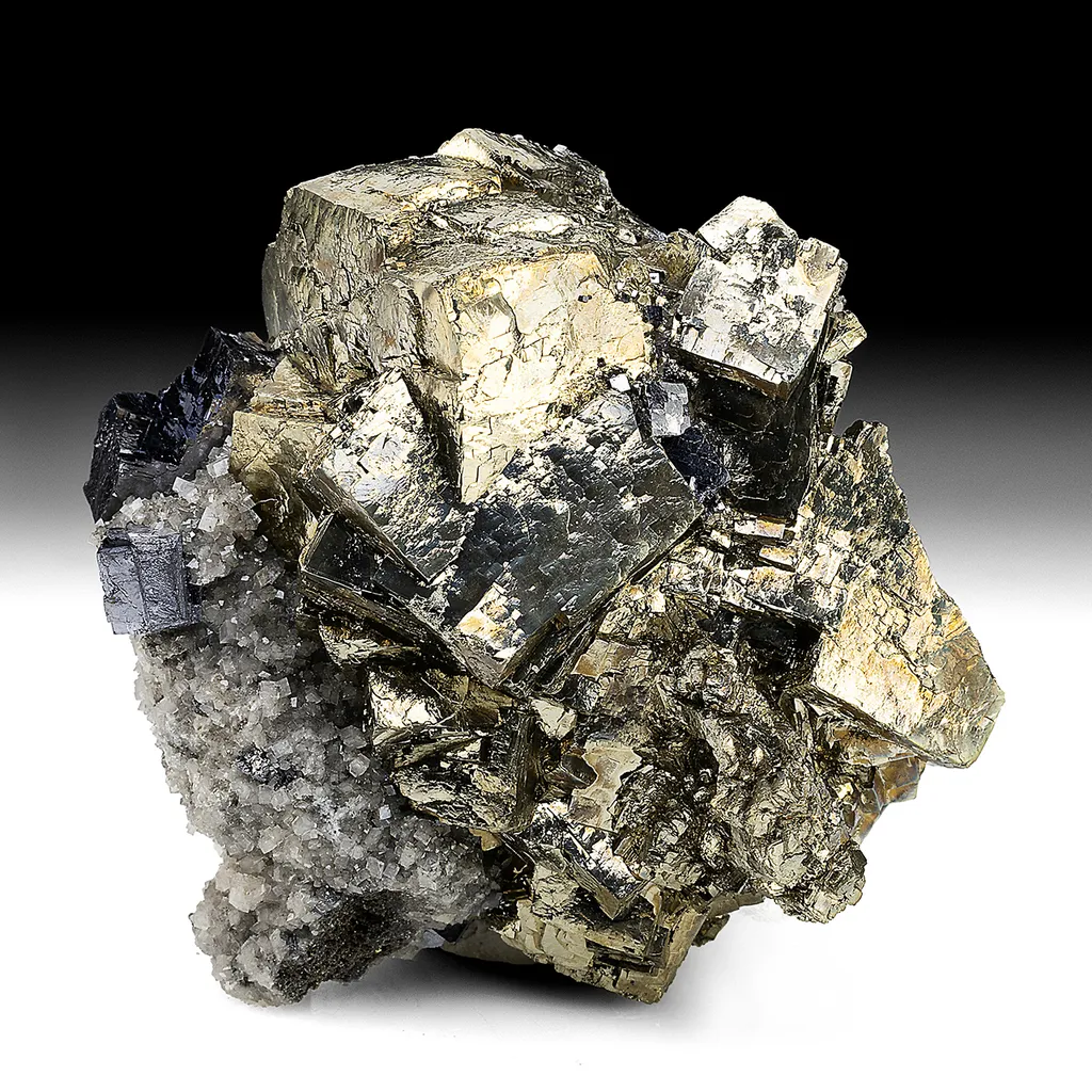 Pyrite with Galena, Dolomite image
