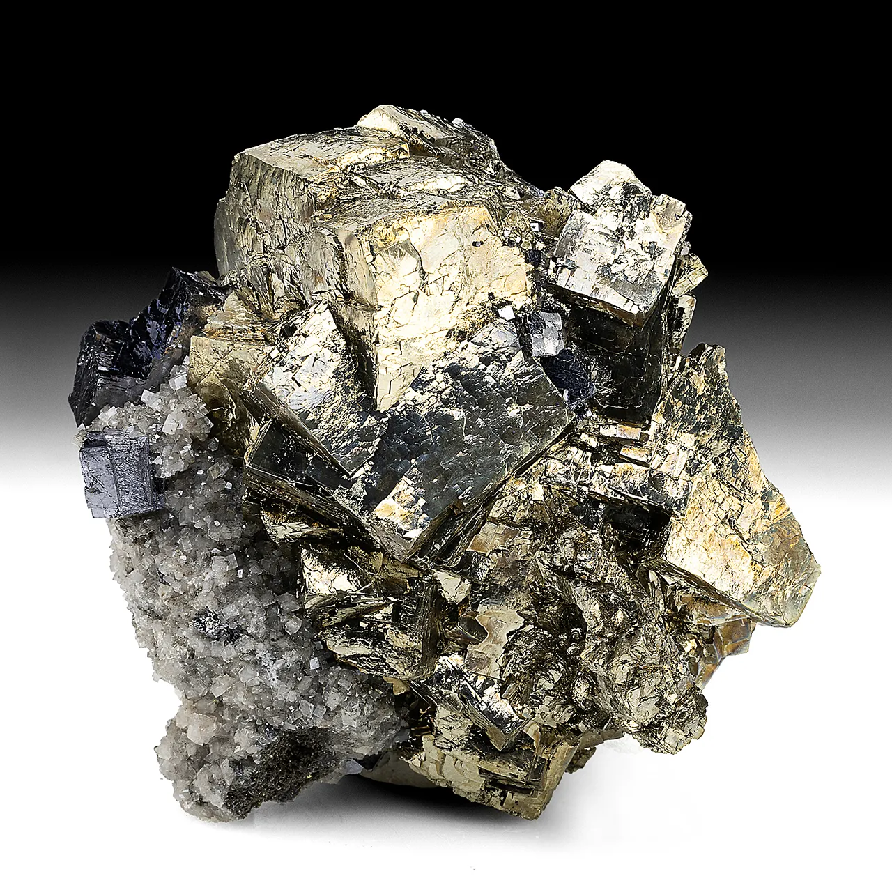 Pyrite with Galena, Dolomite - image 1