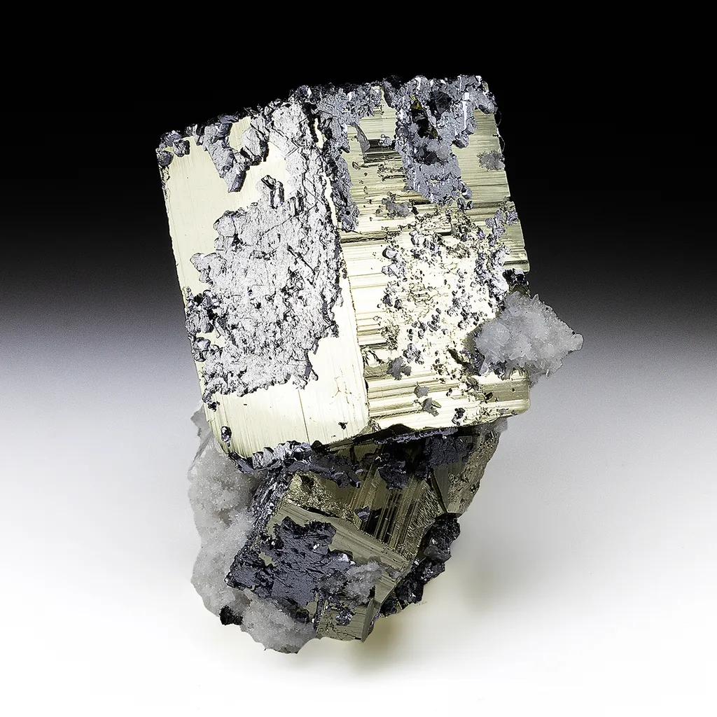 Pyrite with Galena, Quartz, Sphalerite, Calcite image
