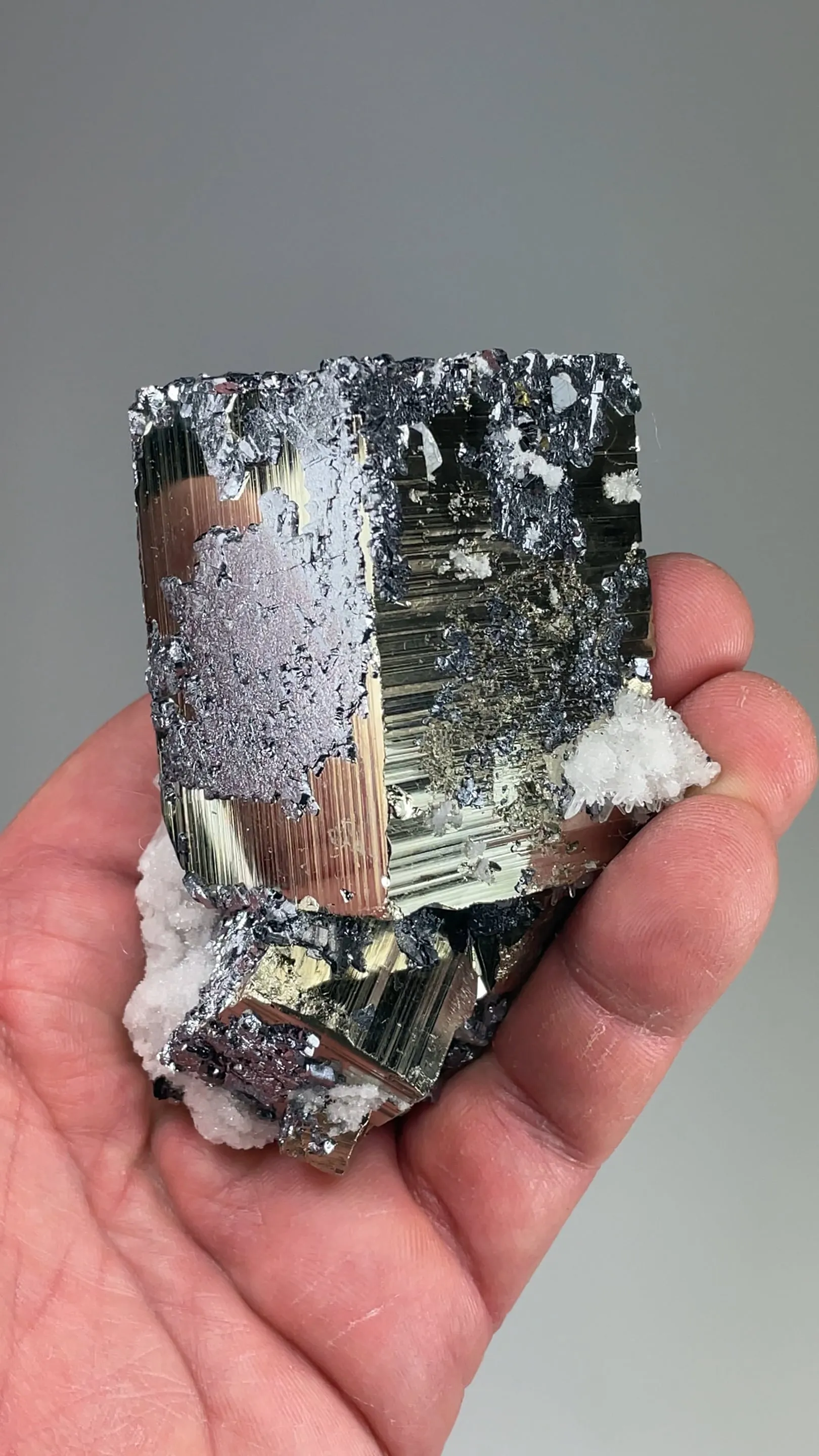 Pyrite with Galena, Quartz, Sphalerite, Calcite - image 2