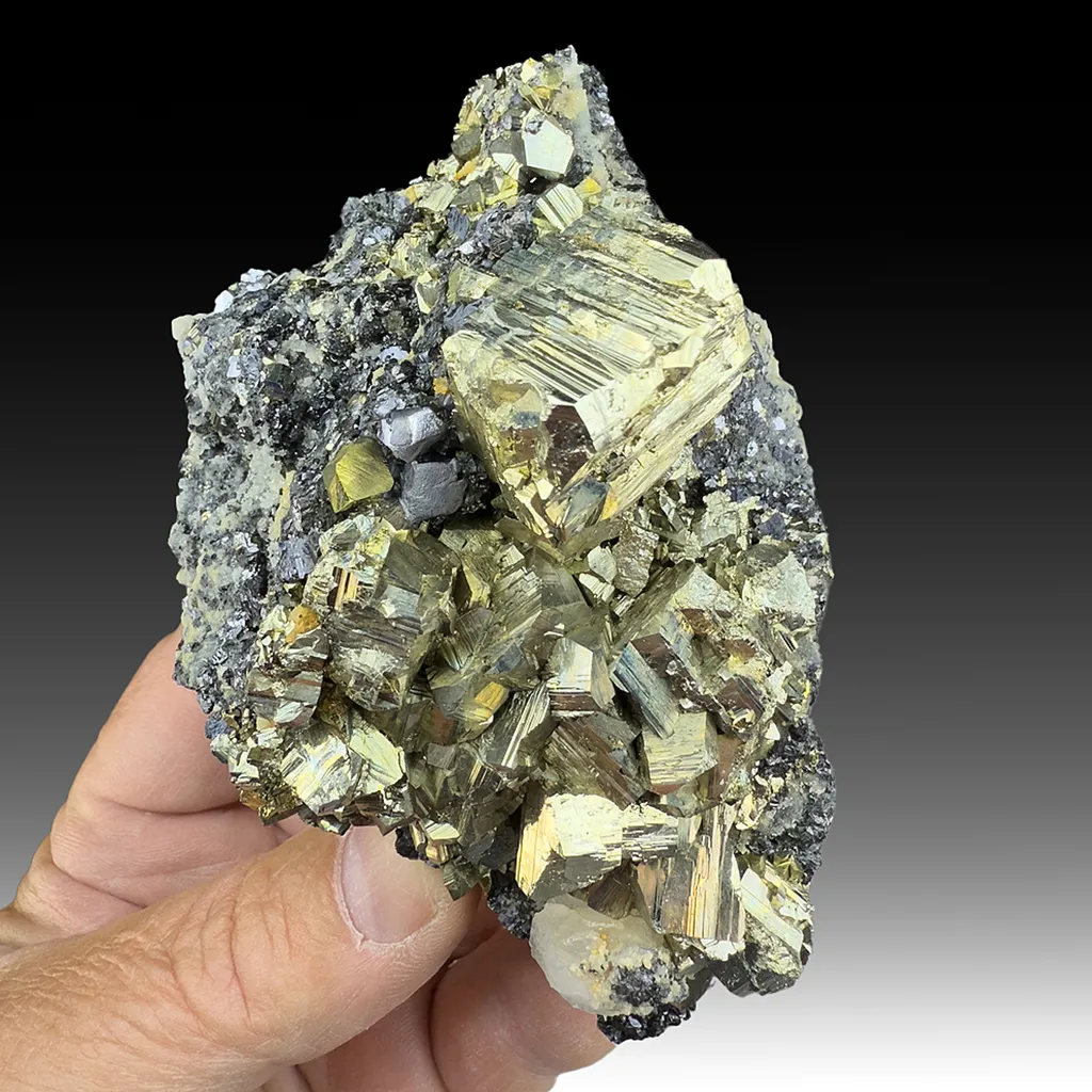 Pyrite with Galena, Sphalerite image