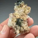 Pyrite with Inesite, Hubeite, Quartz - image 2