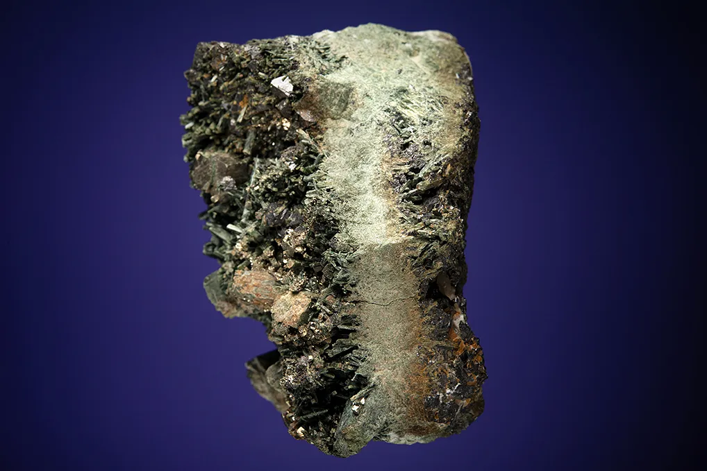 Pyrite with Magnetite on Actinolite after Diopside "Uralite" - image 5