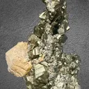 Pyrite with Manganocalcite from Bulgaria, Smolyan Province, Madan ore field, Septemvri Mine - image 4