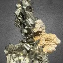 Pyrite with Manganocalcite from Bulgaria, Smolyan Province, Madan ore field, Septemvri Mine - image 6