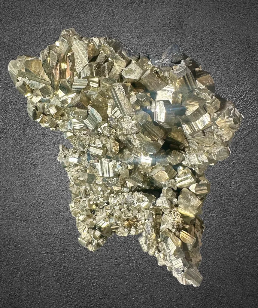 Pyrite with Manganocalcite from Bulgaria, Smolyan Province, Madan ore field, Septemvri Mine - image 3