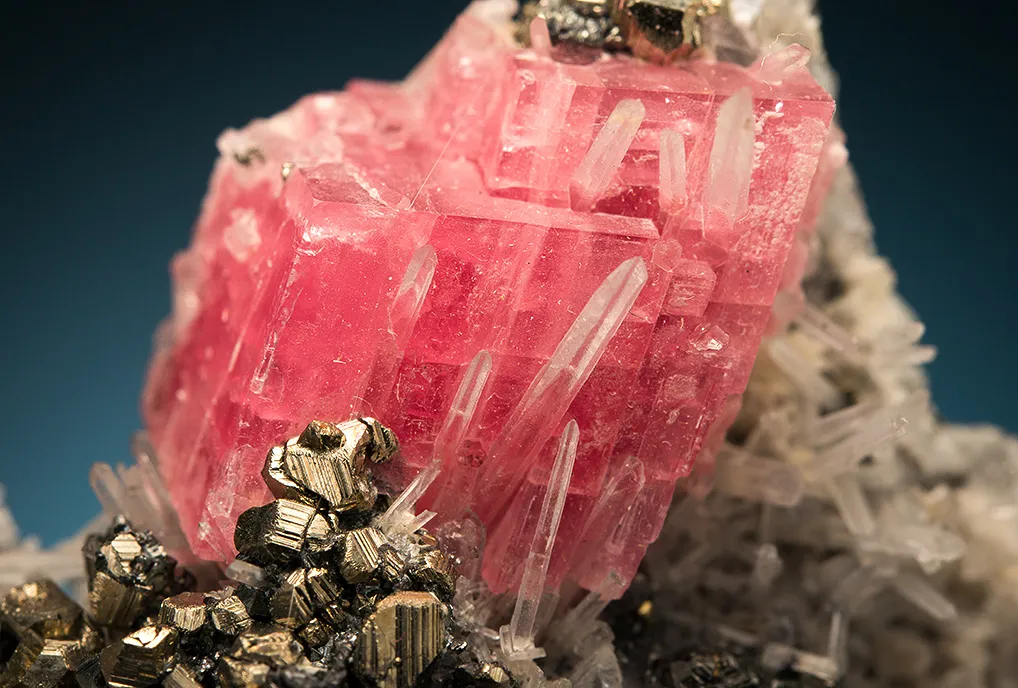 Pyrite with Quartz and Rhodochrosite - image 2