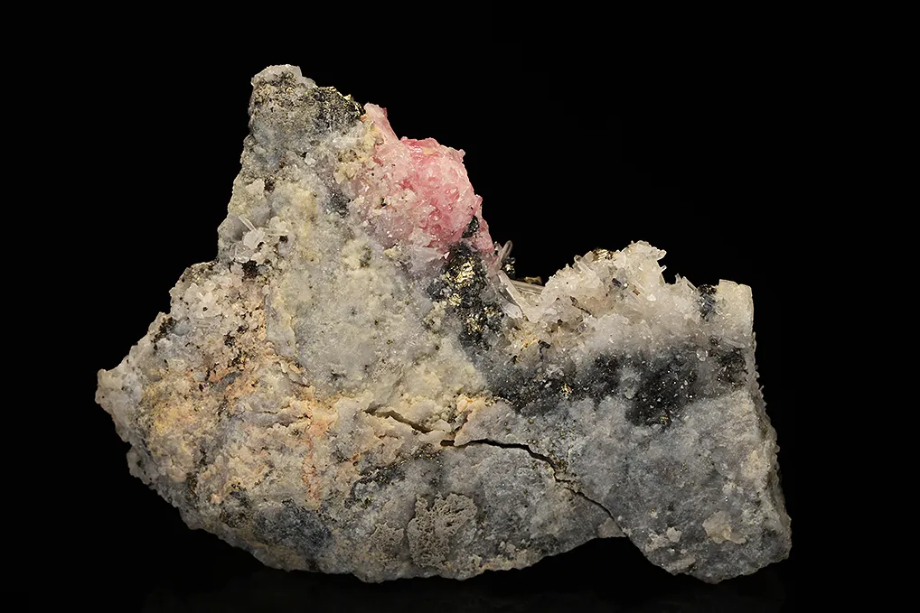 Pyrite with Quartz and Rhodochrosite - image 3