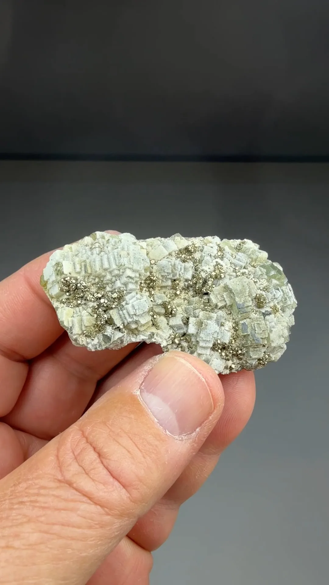 Pyrite with Quartz on Fluorite - image 2