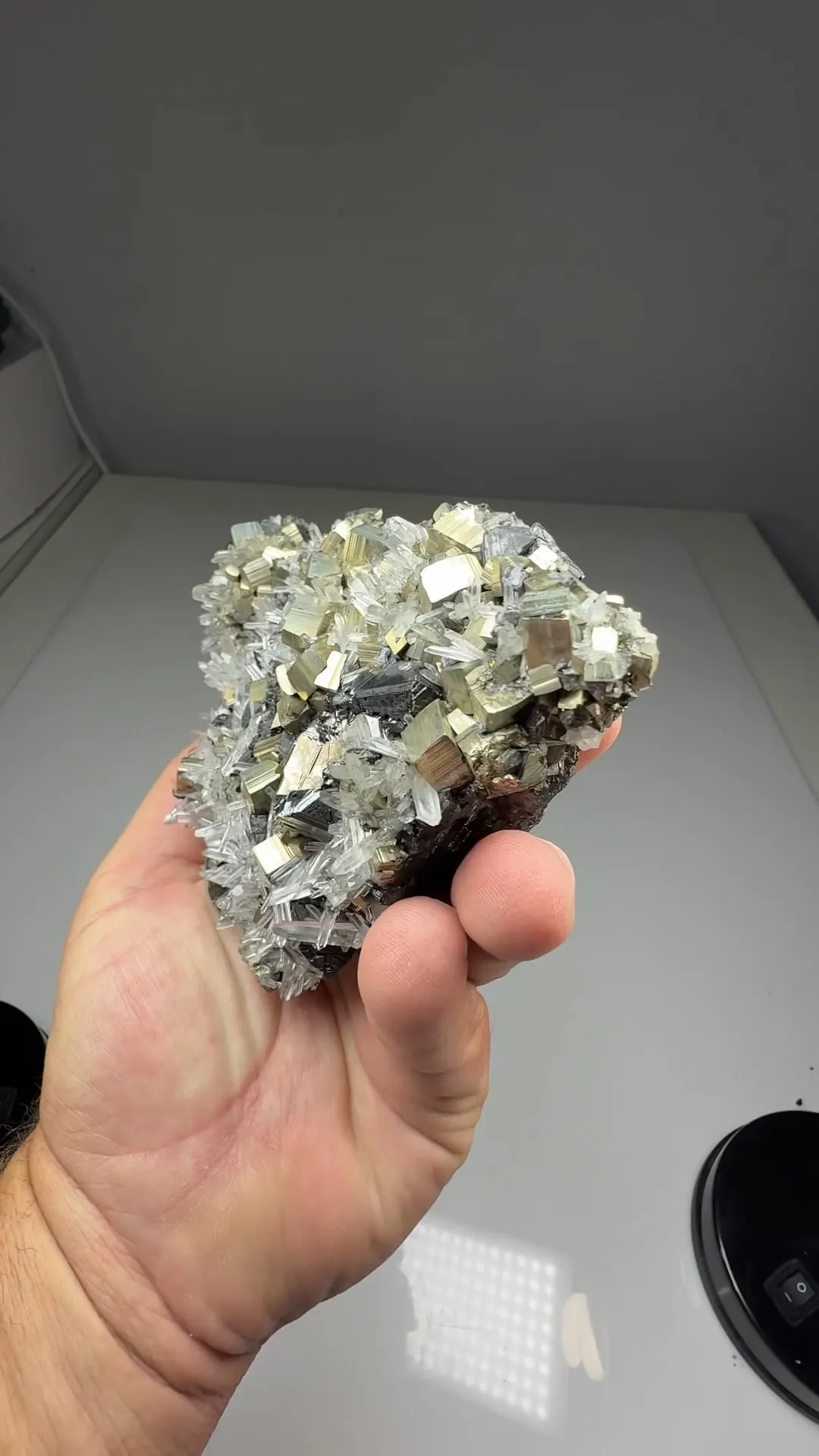 Pyrite with Quartz, Sphalerite, Chalcopyrite - image 2