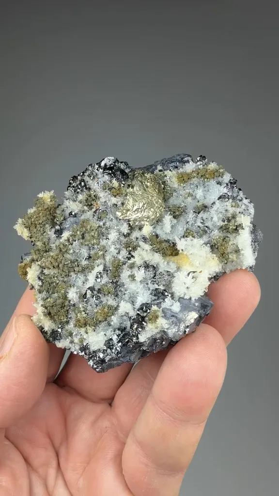 Pyrite with Quartz, Sphalerite - image 2