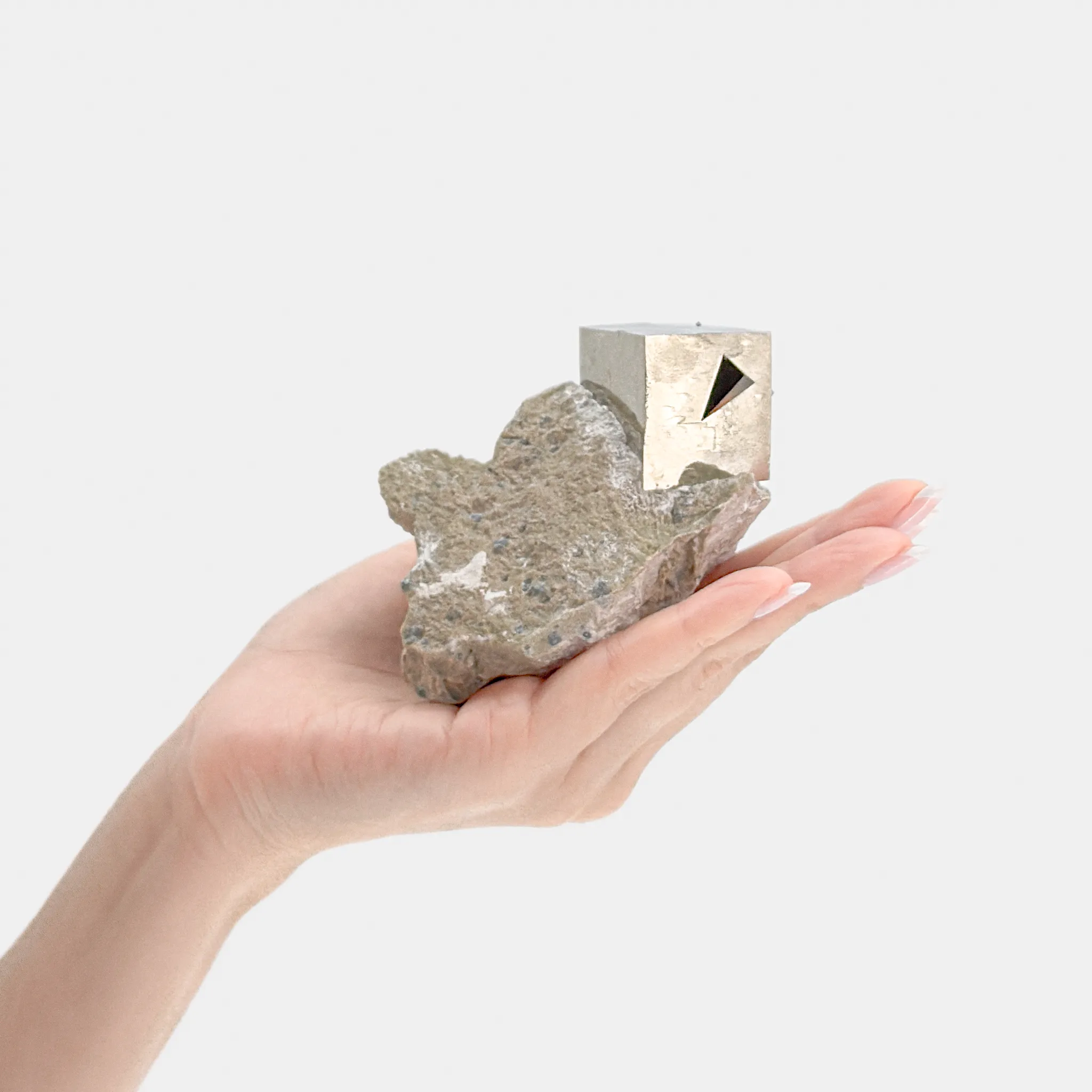 Pyrite with Secondary Cube on matrix - image 4