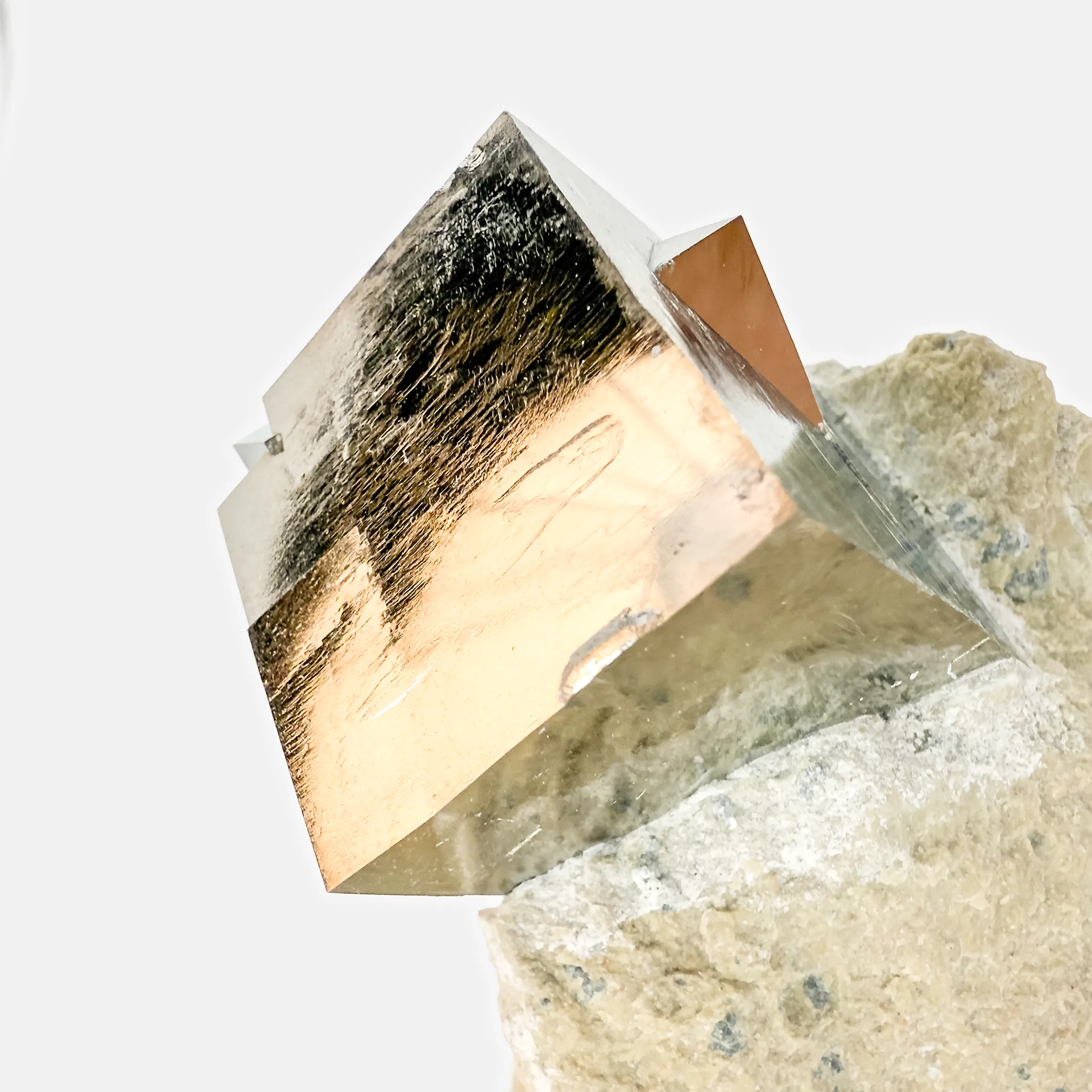 Pyrite with Secondary Cube on matrix - image 5