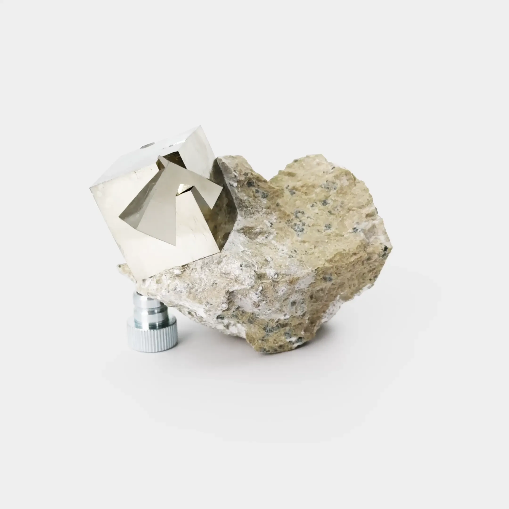 Pyrite with Secondary Cube on matrix - image 1