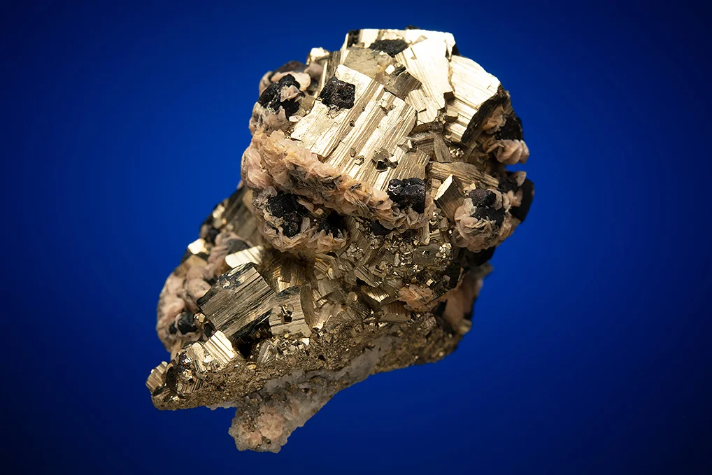 Pyrite with Siderite and Galena - image 3