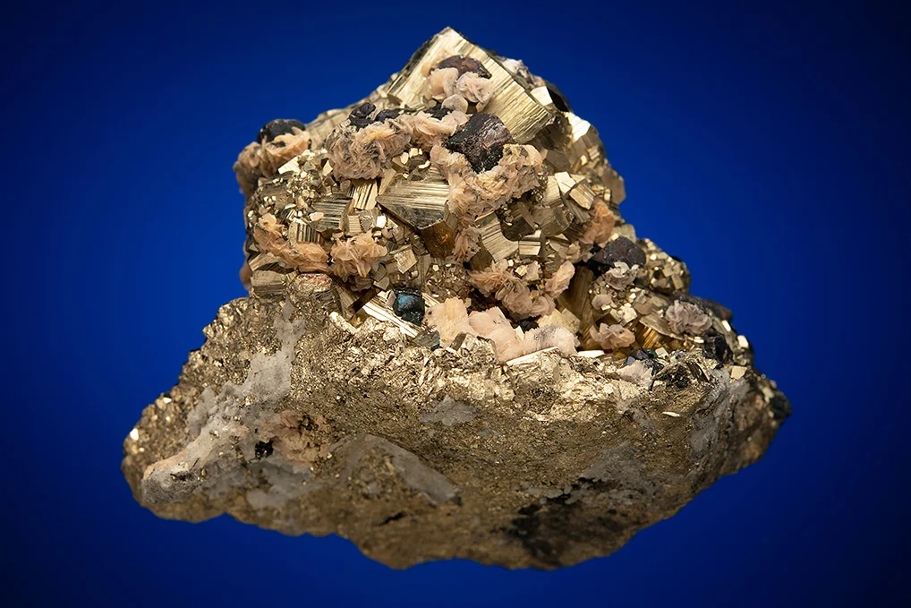 Pyrite with Siderite and Galena - image 2