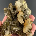 Pyrite with Siderite on Pyrite after Pyrrhotite, Calcite - image 1