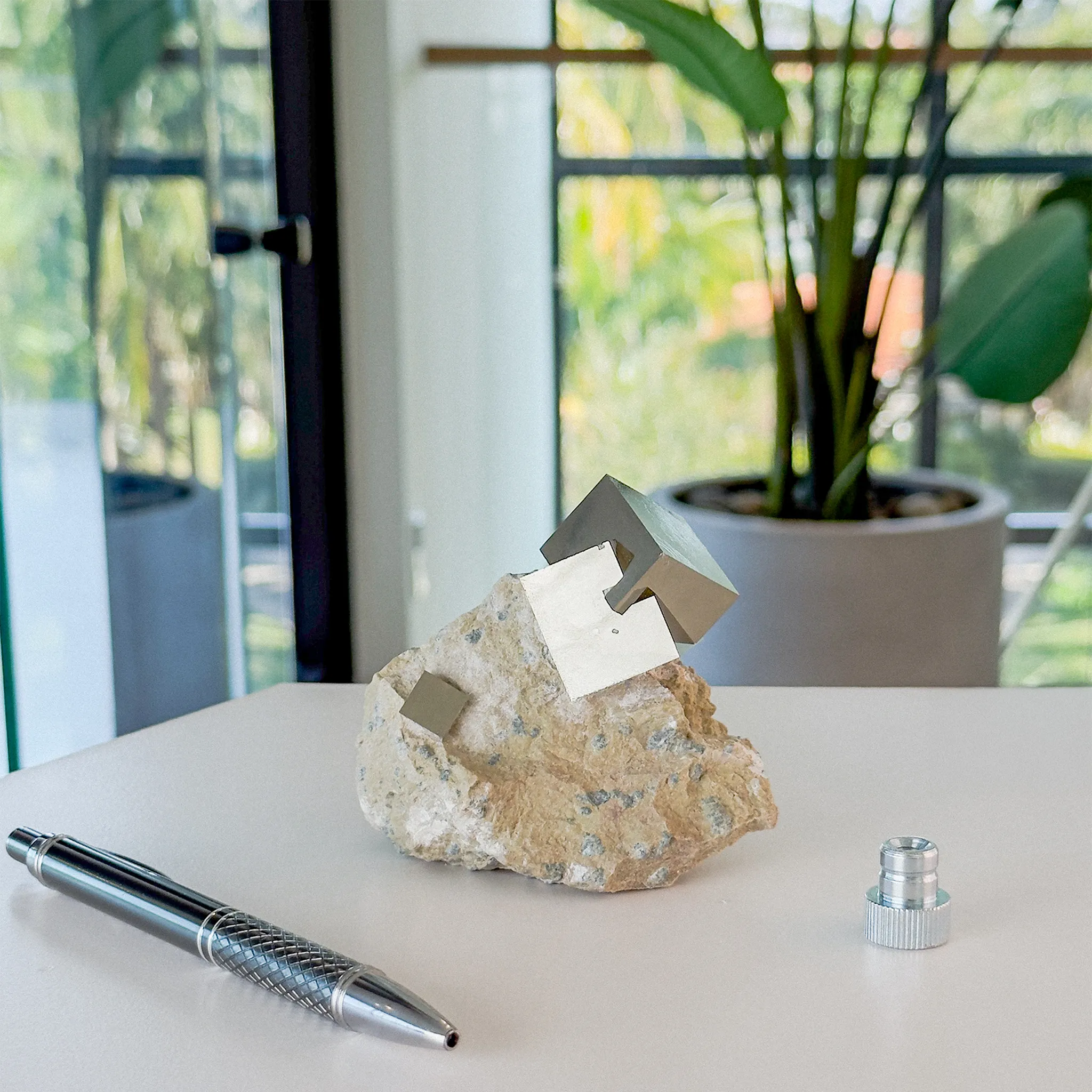 Pyrite with Single Isolated Cube - image 2