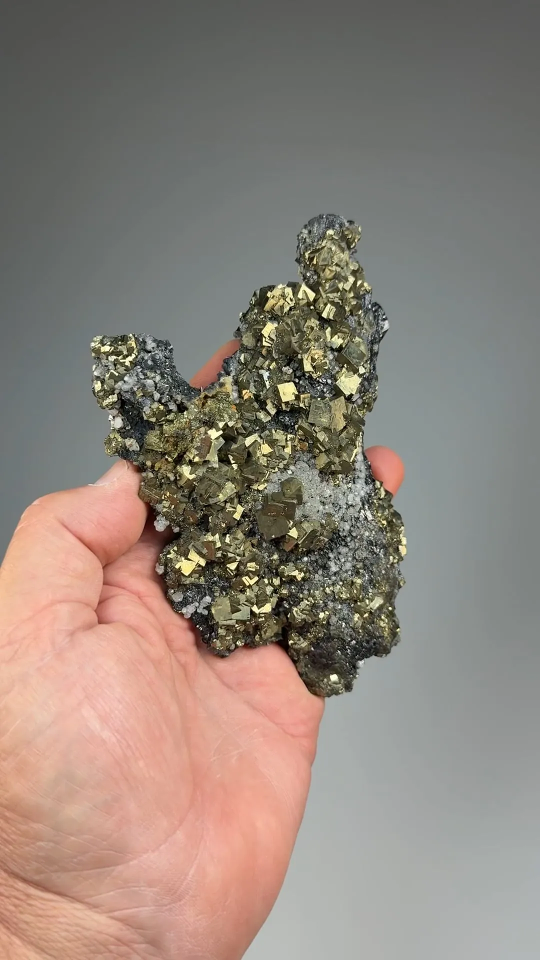 Pyrite with Sphalerite, Calcite - image 2