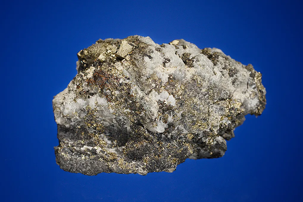 Pyrite with Sphalerite, Gold and Hessite - image 4