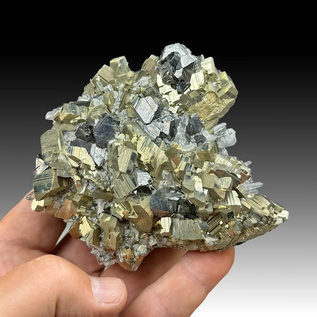 Pyrite with Sphalerite, Quartz image
