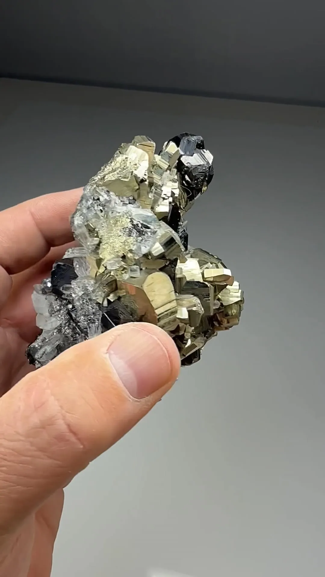 Pyrite with Sphalerite, Quartz - image 2
