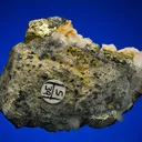 Pyrite with Tetrahedrite and Calcite on Quartz - image 2