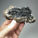 Pyrolusite on Calcite - image 2