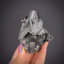 Pyrolusite on Rhodochrosite - image 2