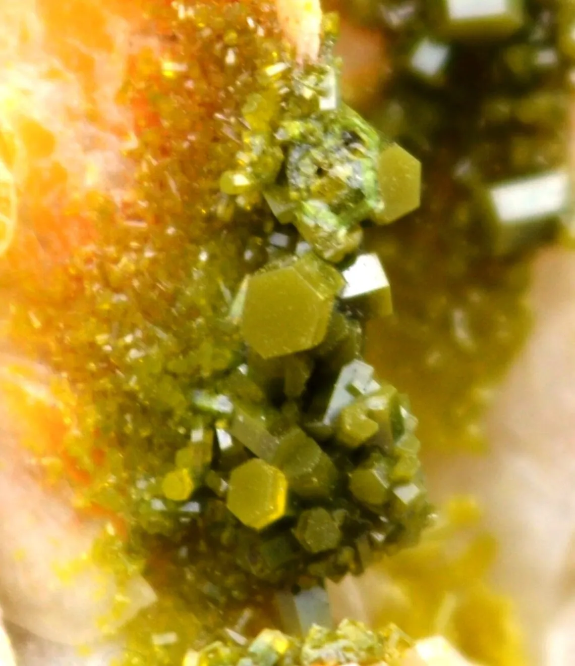Pyromorphite 726 gr - Saint Exupéry les Roches - A89 construction site - Corrèze, France - image 4