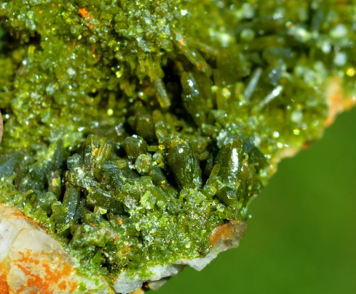 Pyromorphite 83 grams - Le Rossignol Mine, Chaillac Mines, Chaillac, Le Blanc, Indre, France - image 9