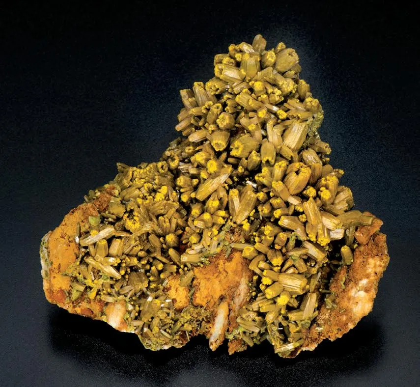 Pyromorphite, Barite image