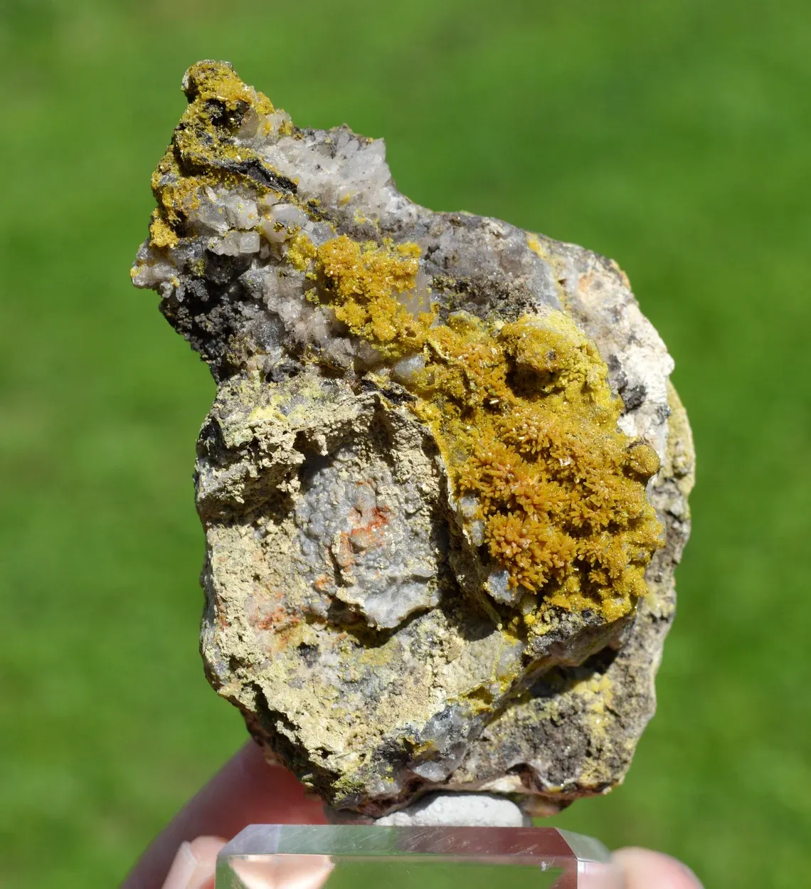 Pyromorphite & Cerussite 250 grams - Nuizière (Nuissière Mine), Chénelette, Rhône, France - image 1