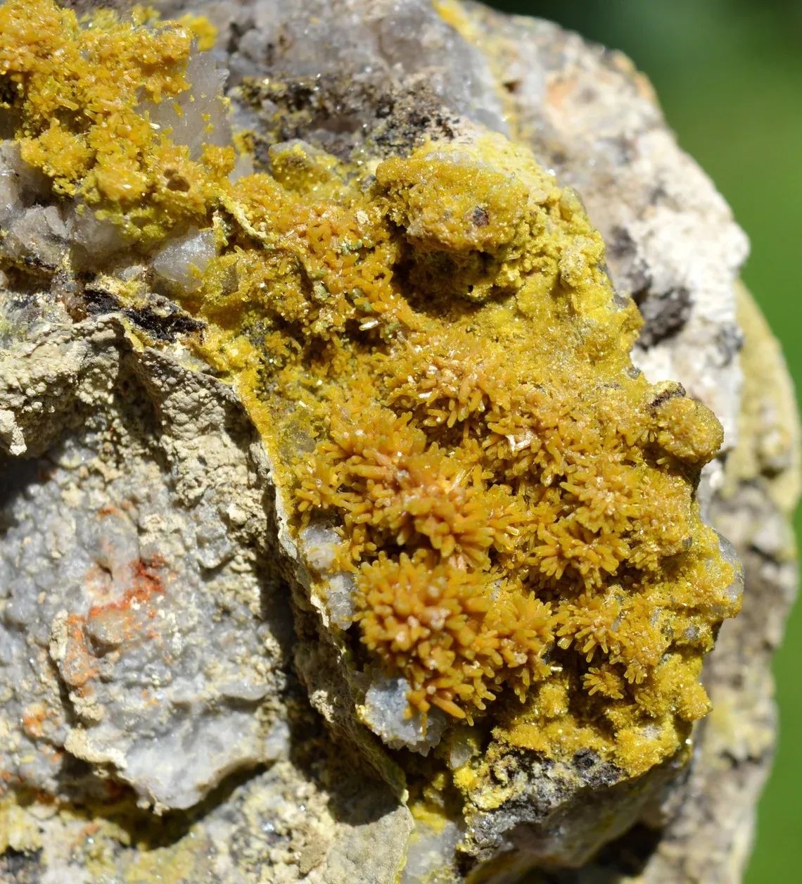 Pyromorphite & Cerussite 250 grams - Nuizière (Nuissière Mine), Chénelette, Rhône, France - image 2
